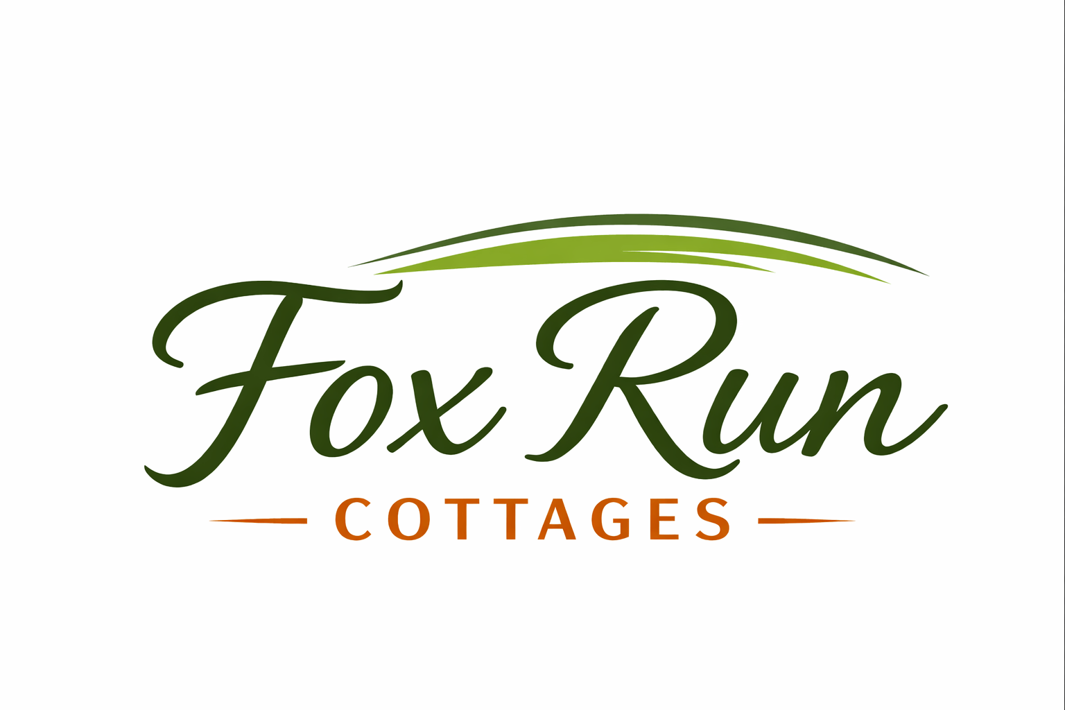 A logo for Fox Run Cottages is displayed.